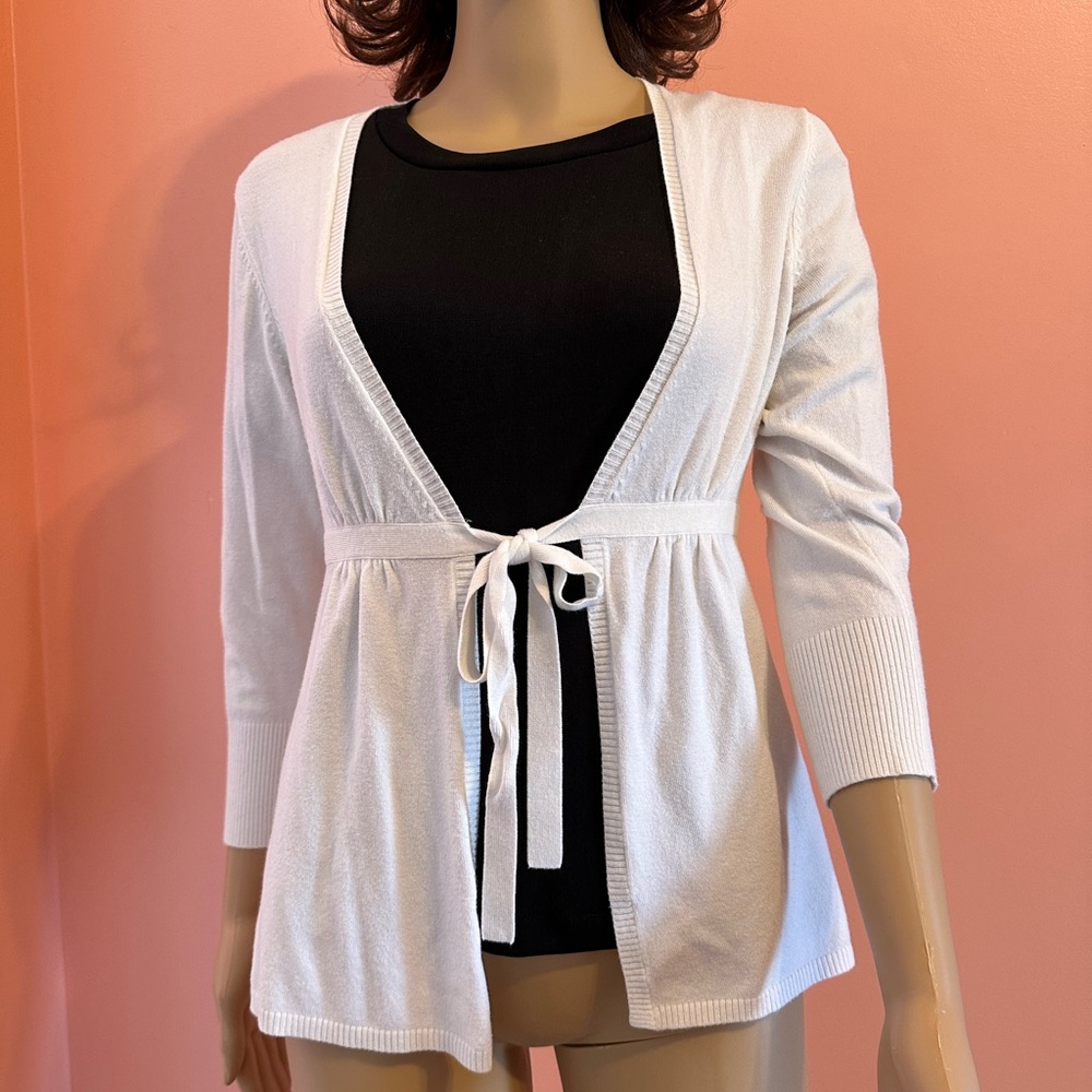 Women’s Express Cardigan, White, Size Small/Medium
